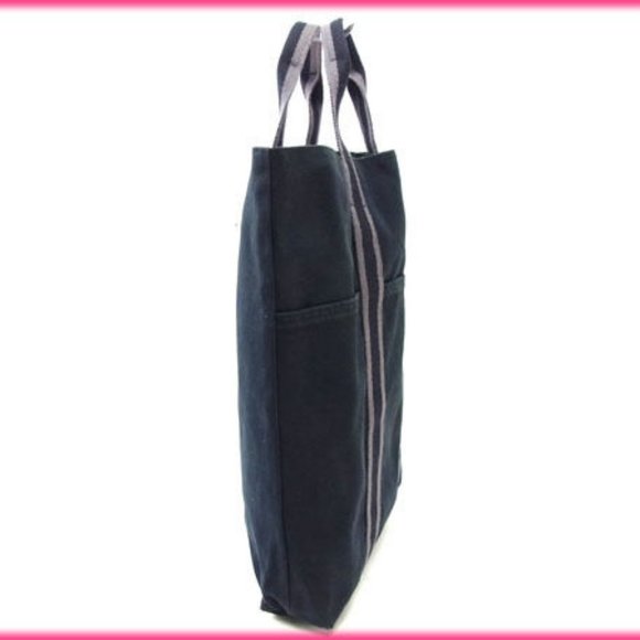 Authentic Hermes Tote bag Fourre Tout Black Grey Woman Used - Picture 3 of 5